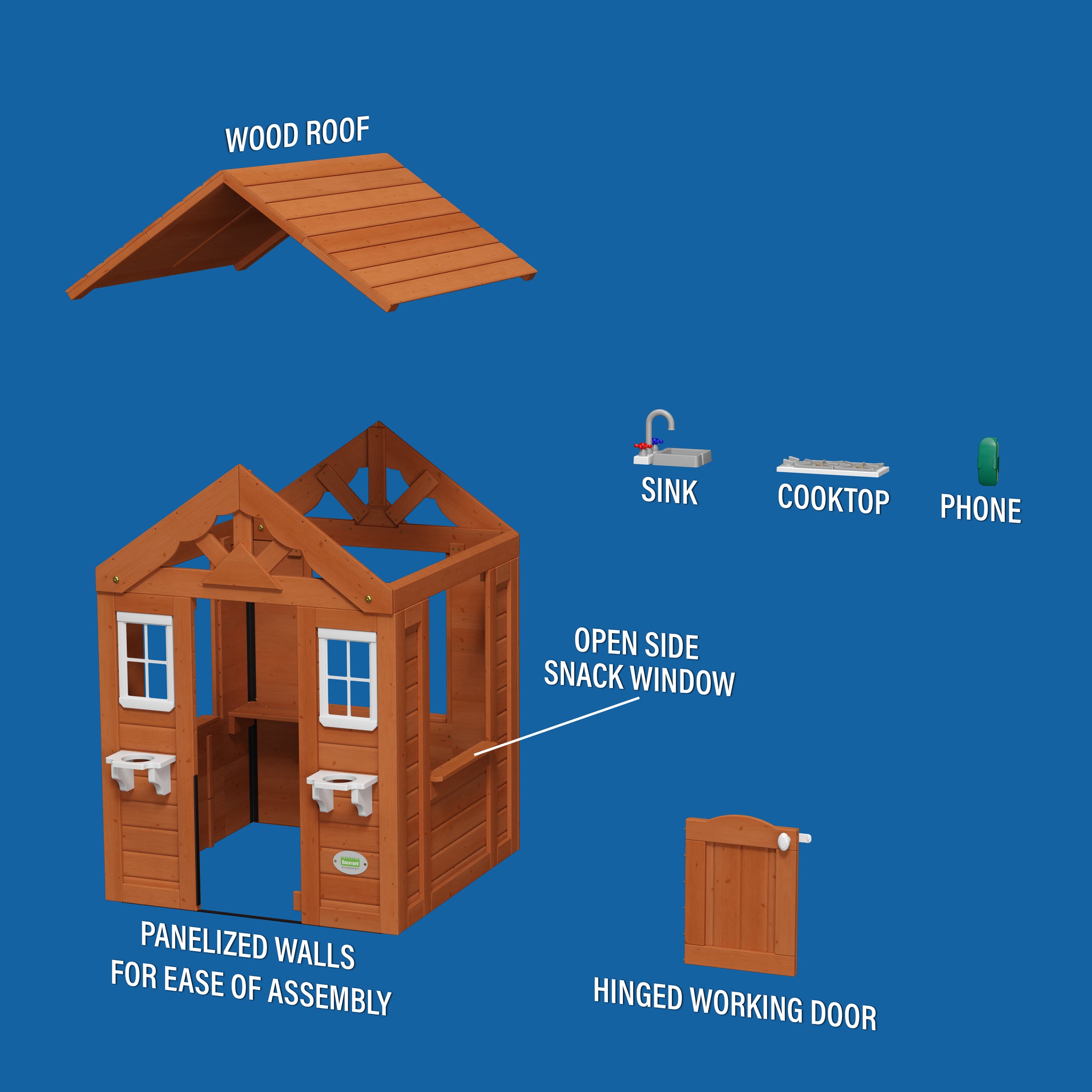 Timberlake Playhouse Exploded View